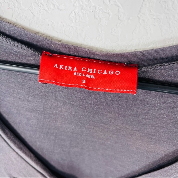 Akita Chicago Red Label destroyed grey tee shirt - Picture 7 of 9